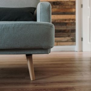 couch on wood floor